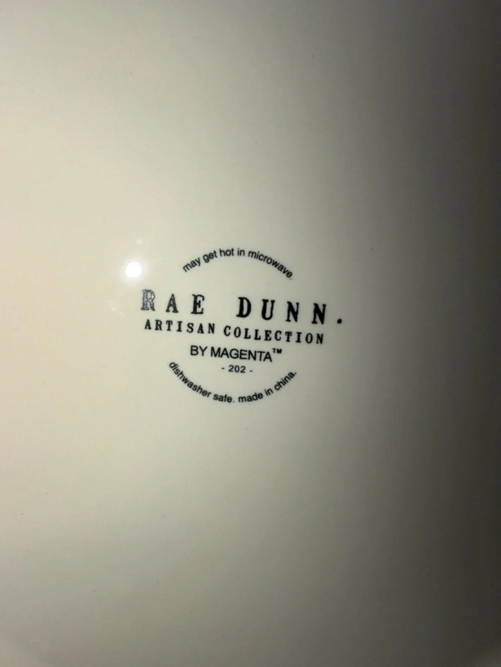 RAE DUNN White Ceramic ‘Dogs Rule’ lettering